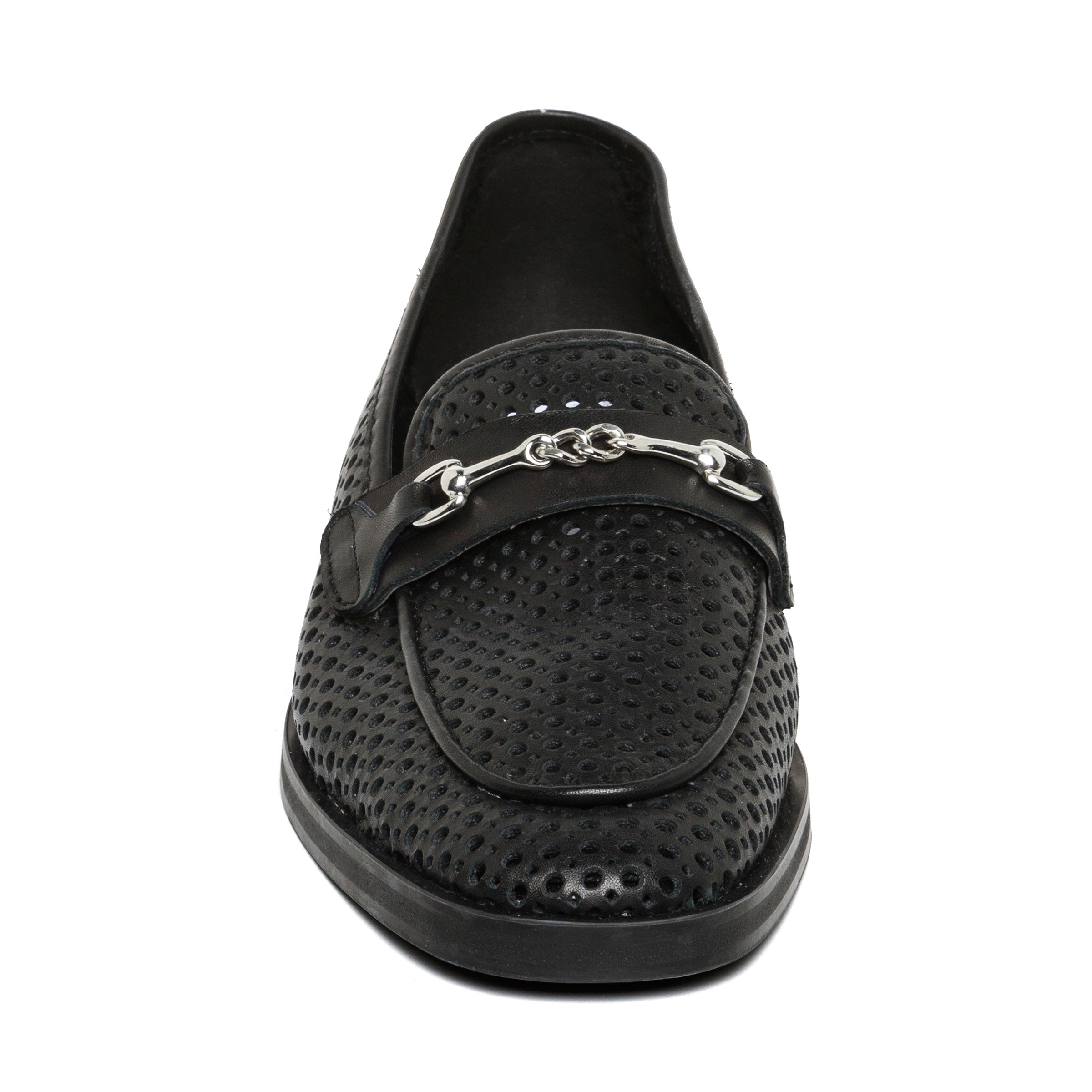 Nafisa Flat Shoe BLACK LEATHER