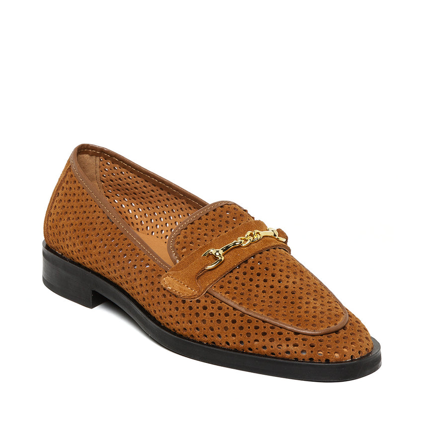 Nafisa Flat Shoe TAN SUEDE