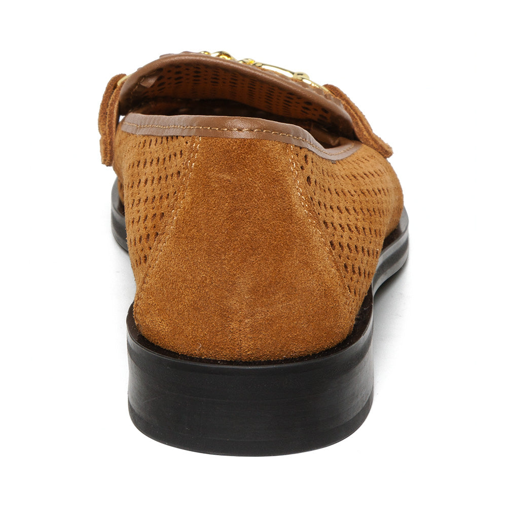 Nafisa Flat Shoe TAN SUEDE