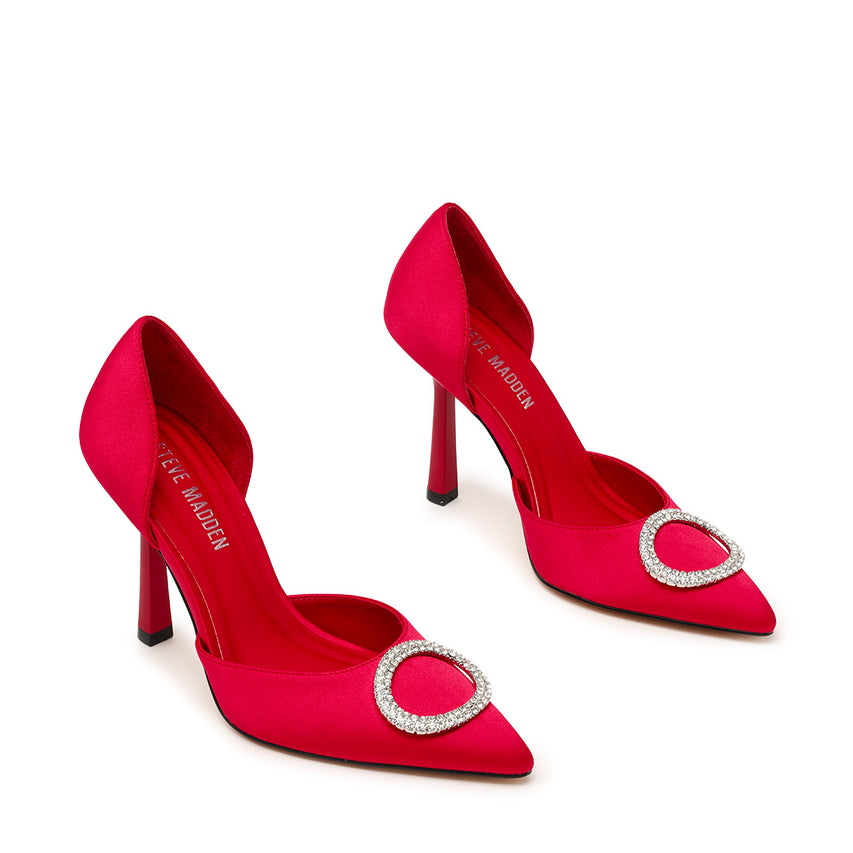 Sparkling Pump RED SATIN - view 2