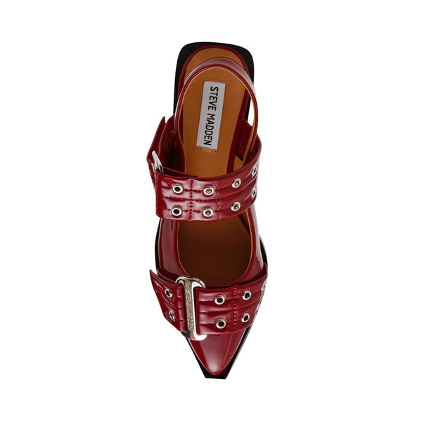 Grand Ave Flat Shoe WINE PATENT