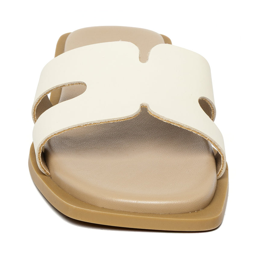 Sofia Slide BONE LEATHER