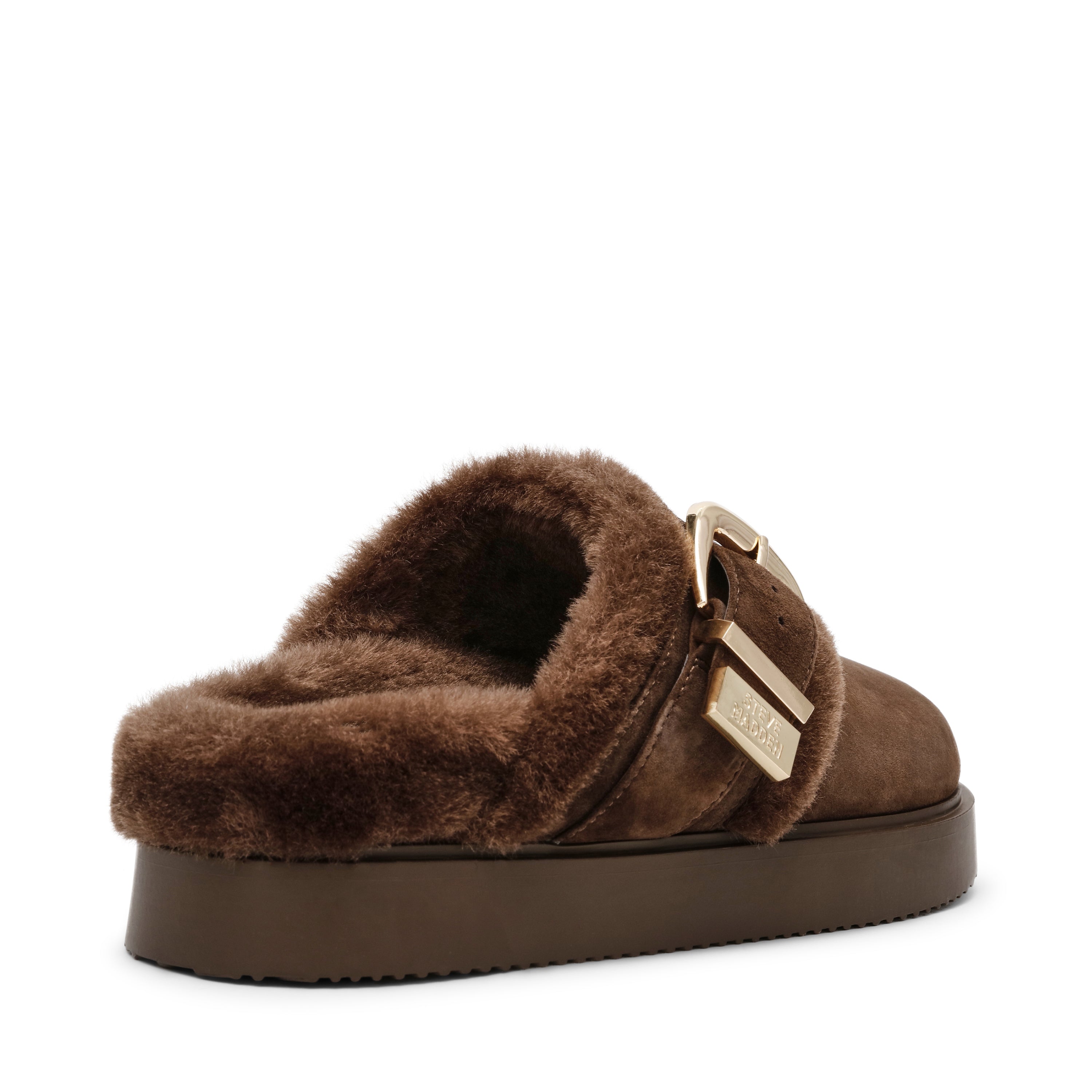 Cozy Up Mule BROWN SUEDE