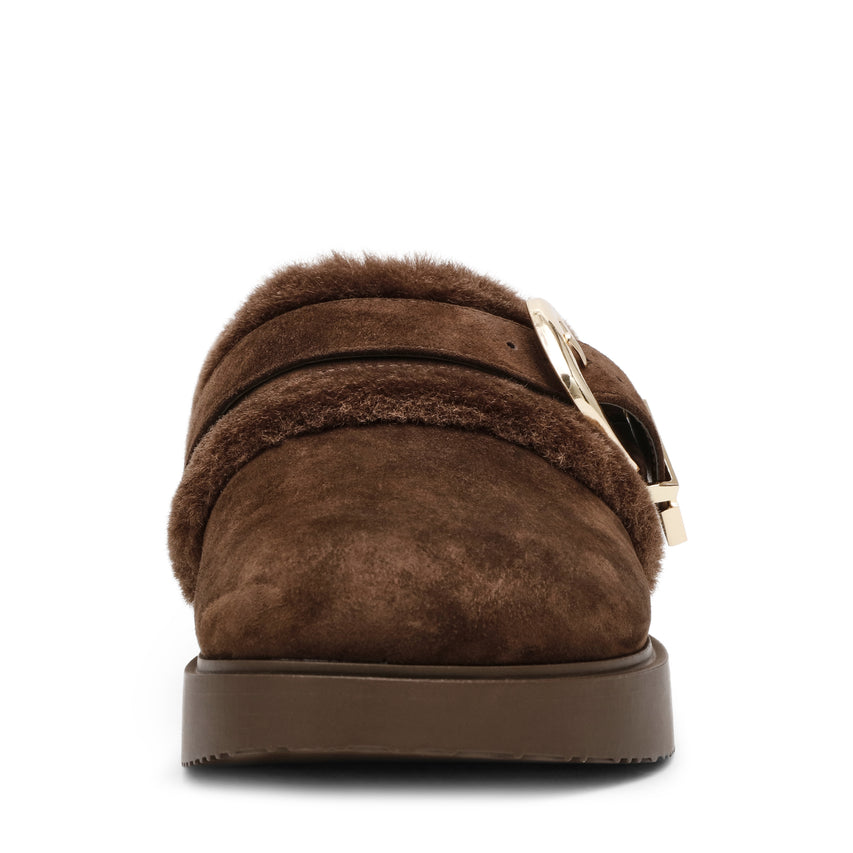 Cozy Up Mule BROWN SUEDE
