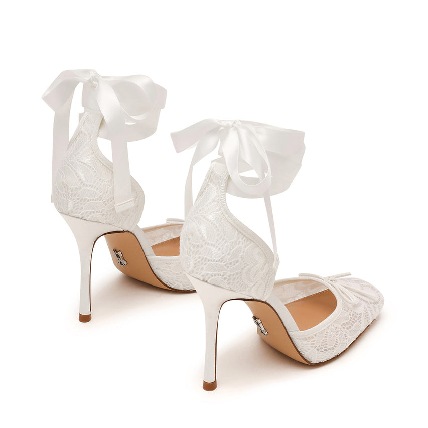 Larina Pump WHITE LACE - view 3