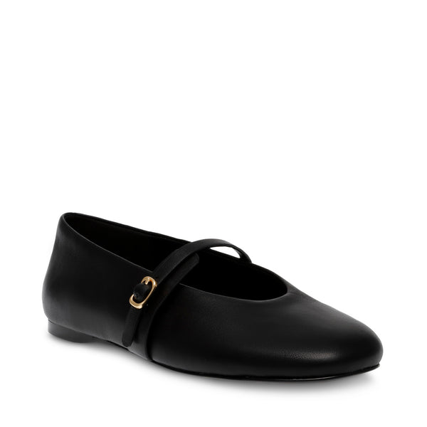 Rejoice Flat Shoe BLACK LEATHER