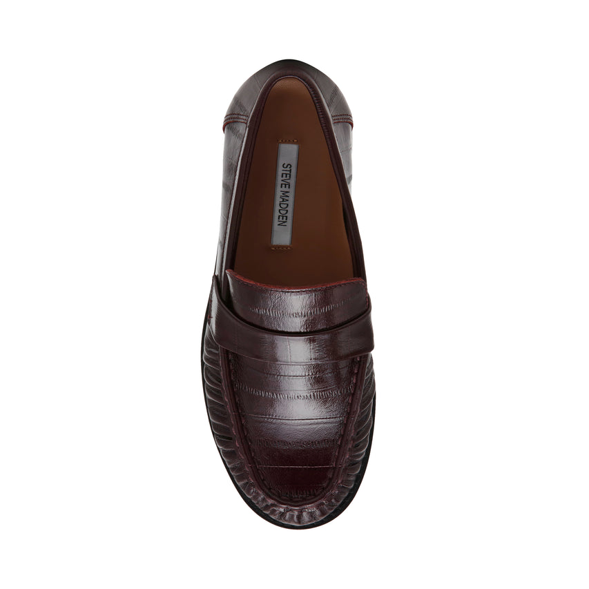 Ronie Flat Shoe BURGUNDY EEL - view 6