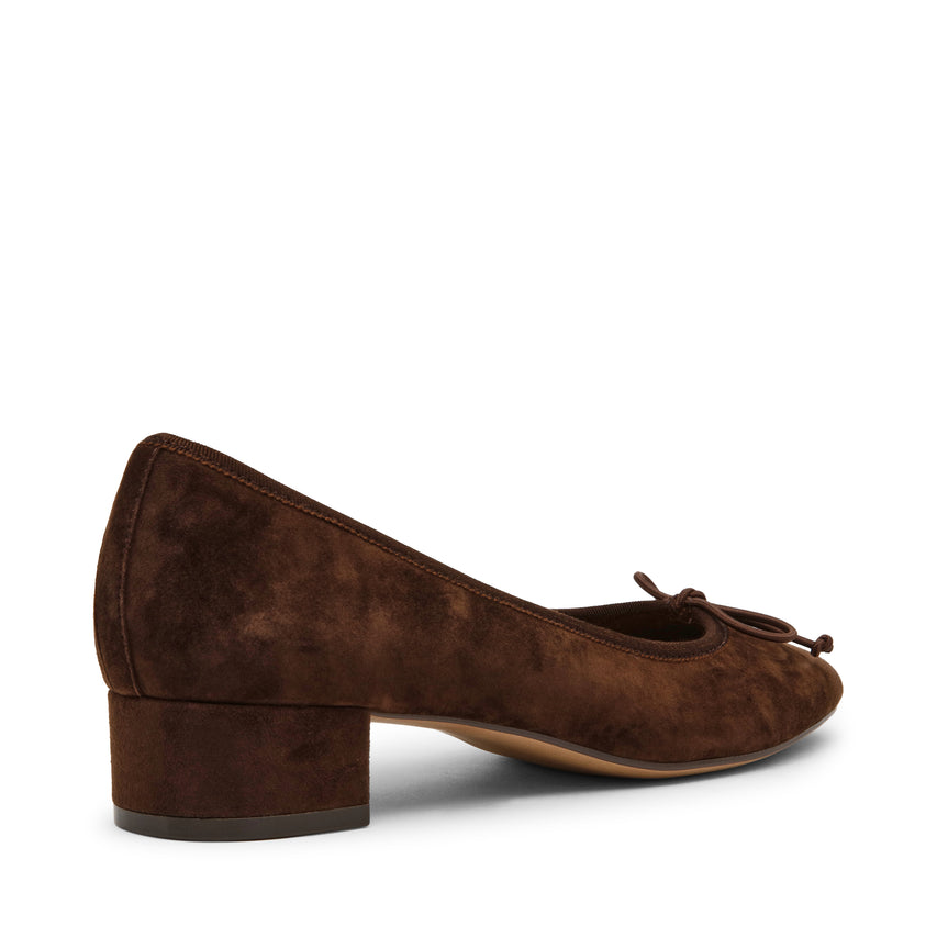 Steffi-Mule Flat Shoe BROWN SUEDE - view 3