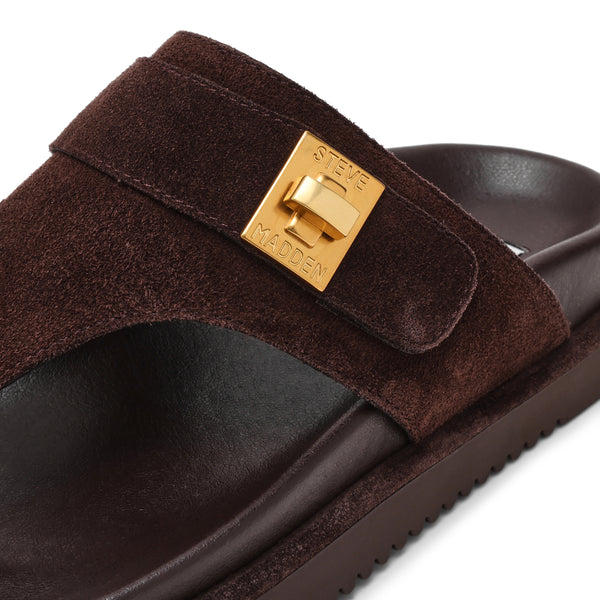 Tuned-In Sandal CHOCOLATE BROWN SUEDE